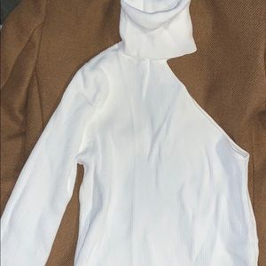 Zara asymmetrical long sleeve turtle neck
